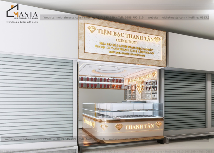 Thiết kế tiệm bạc Thanh Tân, Đồng Nai